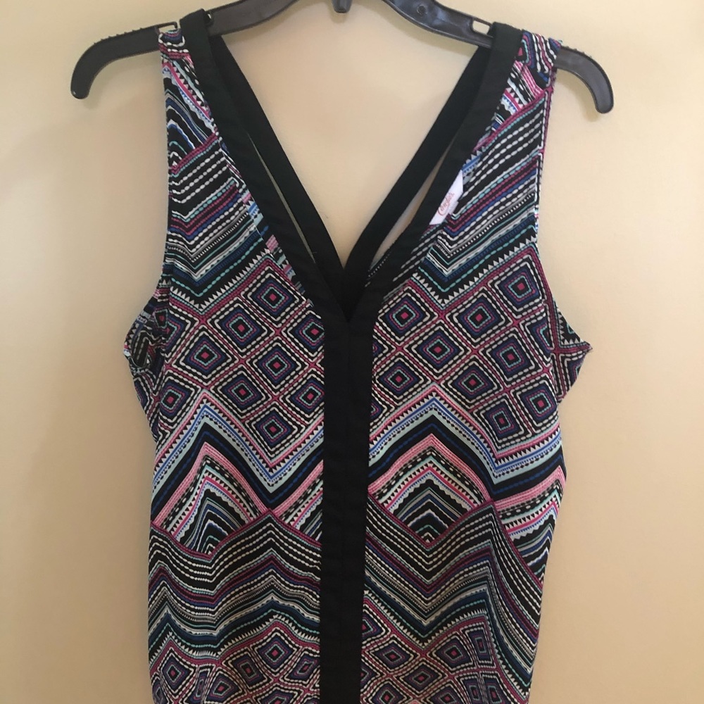 Candies Unique Tank with accent black trim